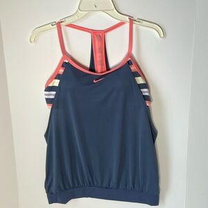 Nike Women's Large 2 in 1 Tank Top Training Bra Tank Top Padded